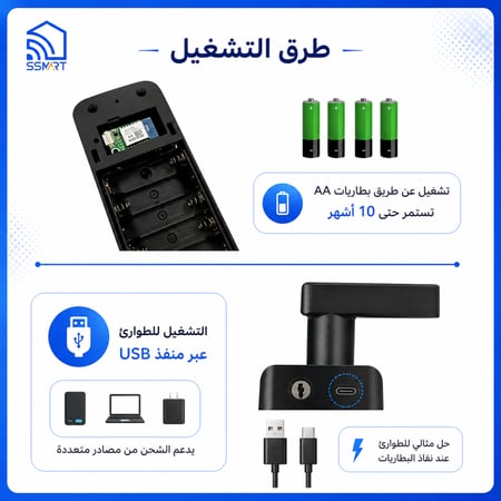 سمارت لوك قفل ذكي بصمة للشقق واي فاي SLOK 623 WIFI