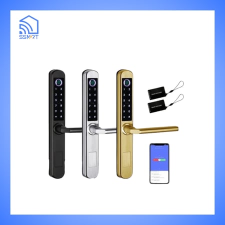 قفل ذكي للباب الداخلي أو الخارجي واي فاي