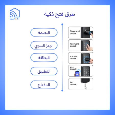 قفل الباب الذكي واي فاي