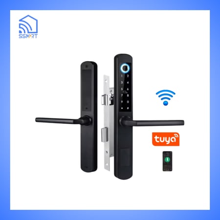 قفل ذكي للباب الداخلي أو الخارجي واي فاي