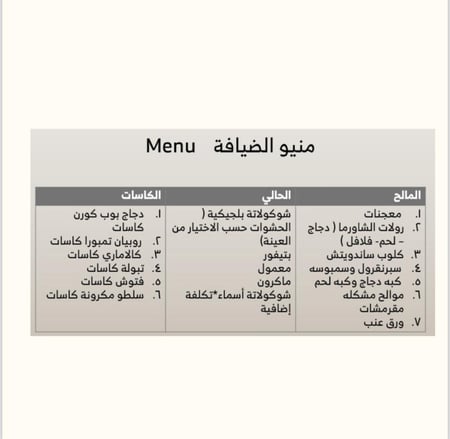 بكجات ضيافة