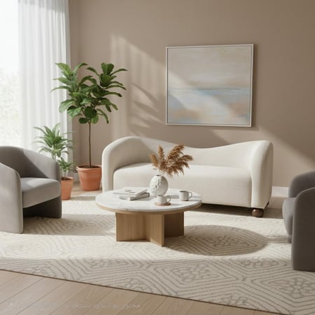 كنب بوكلية  بتصميم منحني