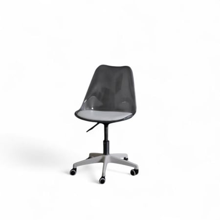 كرسي مكتب بتصميم شفاف عصري