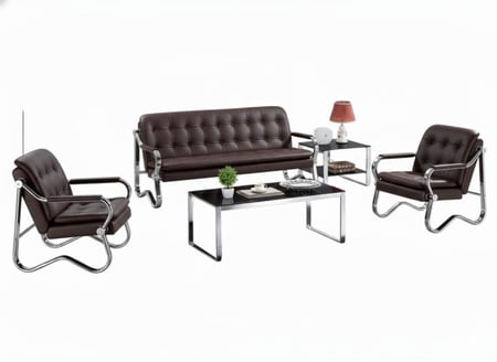 كنب جلد طبقتين "مودرن إليجانس"