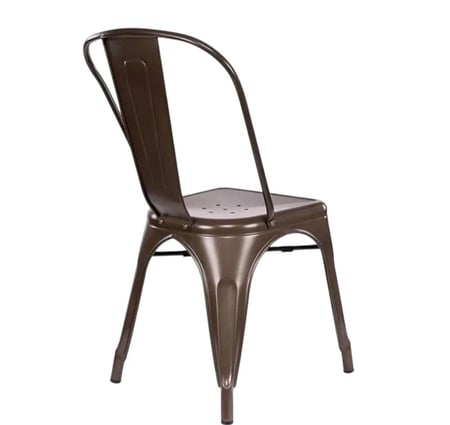 كرسي توليكس المعدني بني