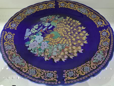 طبسيل الطاووس الازرق صغير مقاس 30