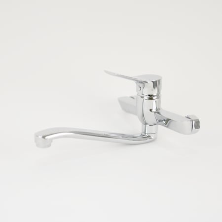 خلاط جداري قصير - مقبض علوي مربع مائل