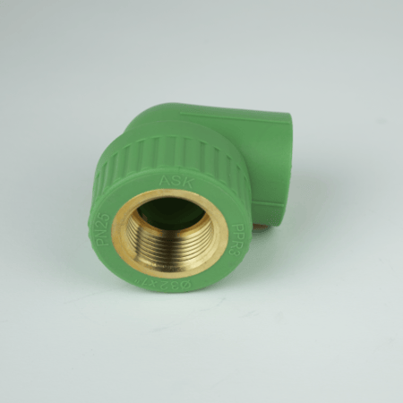 كوع سنة أنثى من النحاس مقاس 25 صناعة سعودية من عسك للأنابيب