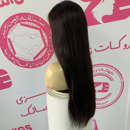 باروكه شعر طبيعي 22أنش جذور أمامية فروة دانتيل