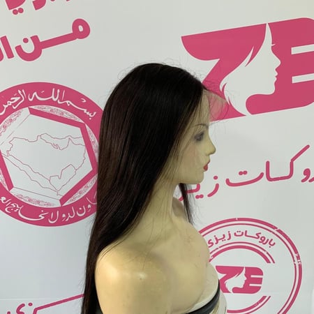 باروكه شعر طبيعي 18أنش جذور أمامية فروة دانتيل