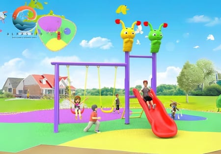العاب حدائق صغيرة - مراجيح و زحليقه Small garden games - swings and slides