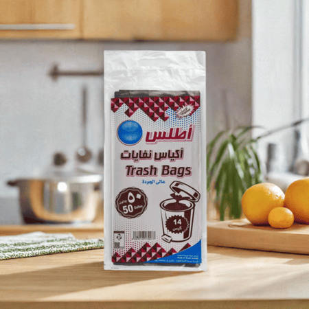 أكياس نفايات 50 جالون 14 حبه