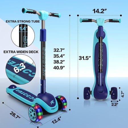 سكوتر بثلاث عجلات للأطفال والكبار