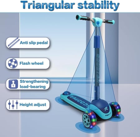 سكوتر بثلاث عجلات للأطفال والكبار