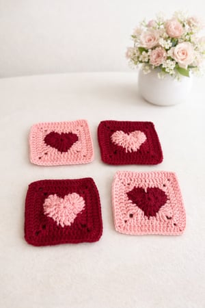 قاعدة اكواب على شكل قلب