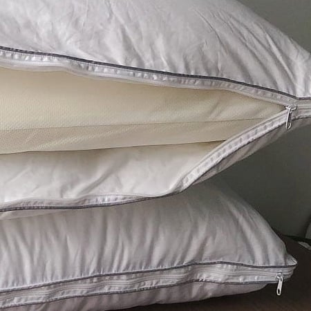 مخدة ريش ميموري فوم قماش قطن فاخر