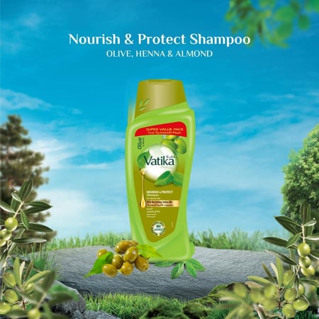 شامبو فاتيكا يغذي ويحمي بزيت الزيتون والحناء - 700 مل