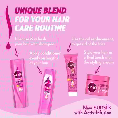 شامبو صانسيلك قوة ولمعان - 700 مل