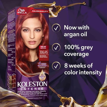 صبغة شعر كولستون انتنس أحمر وهاج 45-306