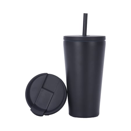 كوب اناء 16oz للبارد و الحار مع غطائين  -Anime