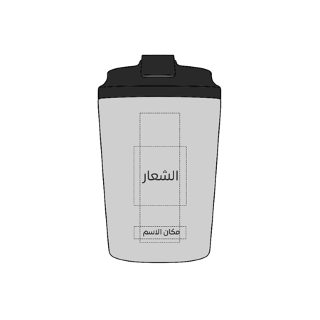 كوب اناء 12oz للبارد و الحار مع فلتر  - Anime