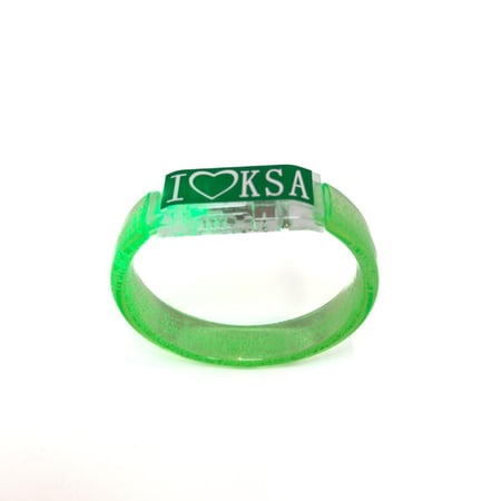 سوارة مضيئة وطني (I LOVE KSA )