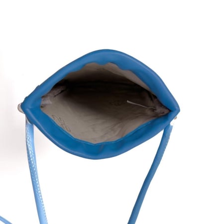 هدية فاخرة حقيبة جوال كروس من الجلد الفاخر أزرق