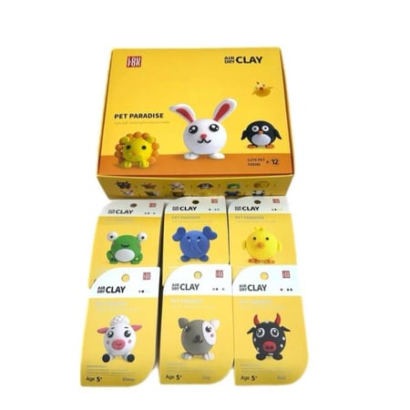 صلصال جاهز للتشكيل حيوانات حبة واحدة