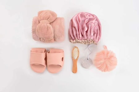 بكج حقيبة شور مستلزمات الإستحمام الانيقة نسائي بناتي (5) قطع