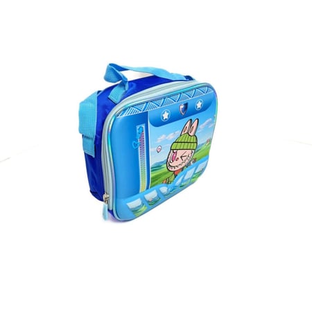 حقيبة مدرسية للأطفال بعجلات منفصلة مع حقيبة غداء و مقلمة لابوبو اخضر - 4 قطع