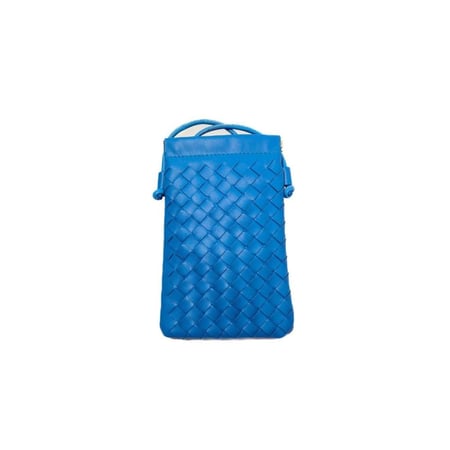 هدية فاخرة حقيبة جوال كروس من الجلد الفاخر أزرق