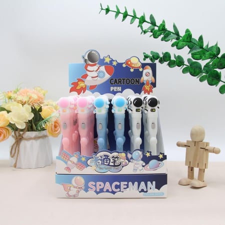 قلم حبر جاف الفضاء مع كشاف لعلم السعودية