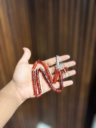 توزيعات رمضان والعيد – 6 + 6  مجموع ١٢ سبحه زجاج بطربزونة ستيل