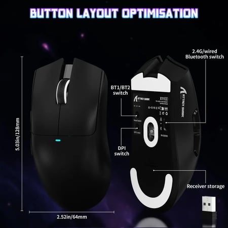 ATTACK SHARK X11SE Wireless Gaming Mouse - ماوس اتاك شارك