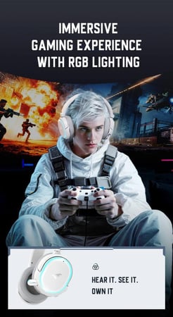 سماعة الاصدار الثاني -Picun G2 Pro E-sports Wireless - Wired Gaming Headse