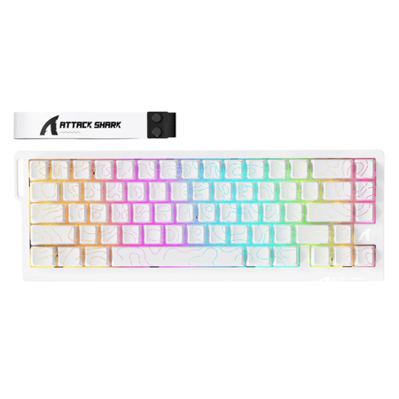 كيبورد - ATTACK SHARK X68PRO HE Wireless Rapid Trigger Keyboard Magnetic Switch