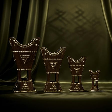 مبخرة مثلث حائل خشب أثل طبيعي