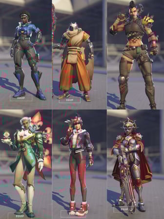 حزمة 6 سكنات اوفرواتش