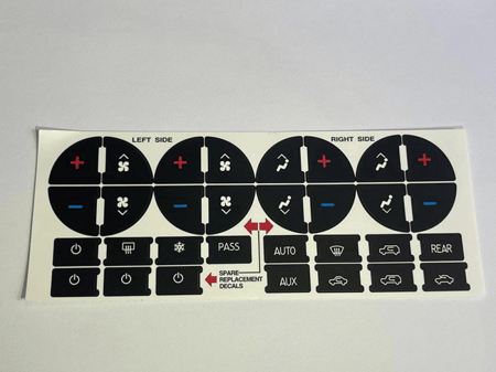 استيكر ازرار المكيف و الراديو للتاهو و اليوكن 2007 - 2013