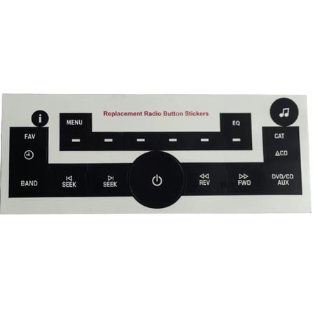 استيكر ازرار المكيف و الراديو للتاهو و اليوكن 2007 - 2013