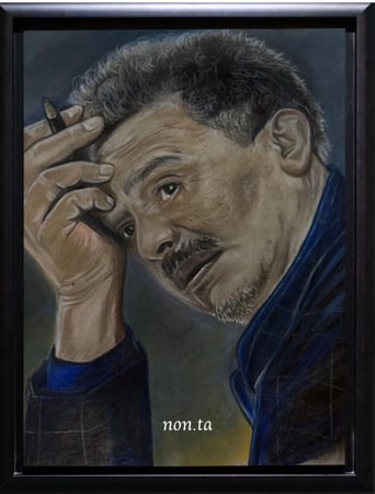 رسمة واقعية ملونة مقاس A4(21*29.7) مع إطار