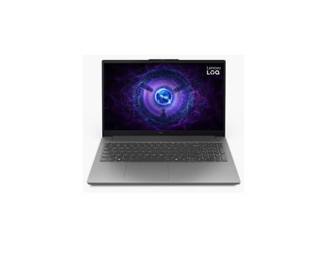 لابتوب لينوفو LOQ 15.6 بوصة للألعاب – معالج انتل كور i5-12450HX – رام 16GB – تخزين SSD 512GB – كرت شاشة RTX 2050 4GB – رمادي – دوس