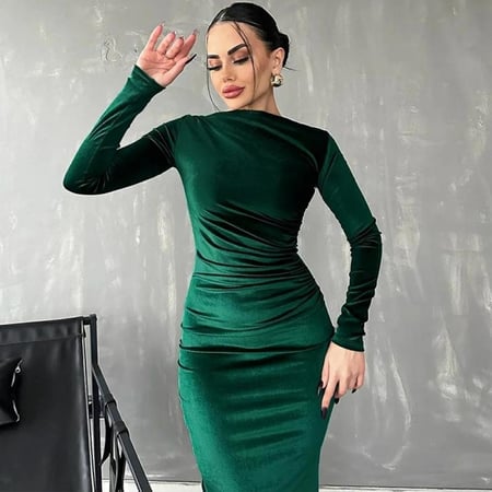فستان مخملي - ساره بوتيك