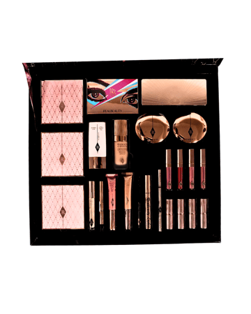 طقم مكياج ريل بيوتي  متعدد الوان جذابة ومقاوم للماء