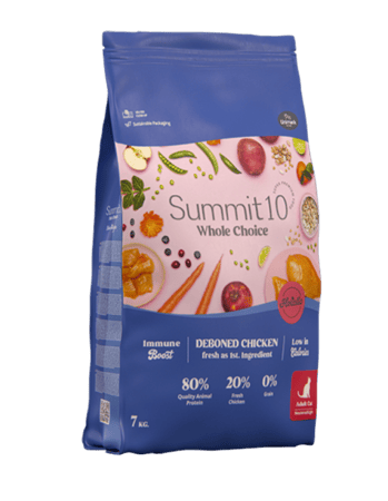 طعام جاف من شركة SUMMIT 10 للقطط المعقمة 2KG