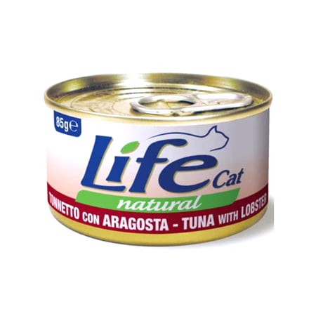 معلبات لايف كات بنكهات متعددة 85G