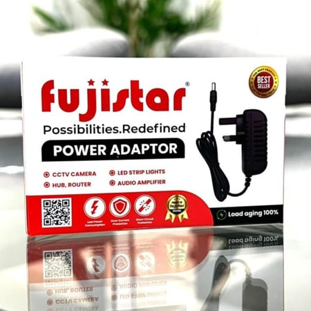 محول فوجي ستار شاحن راوتر FUJISTAR AC ADAPTOR