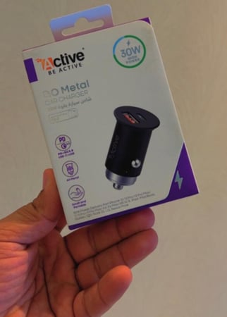 راس شاحن سيارة اكتف بقوة 30 w