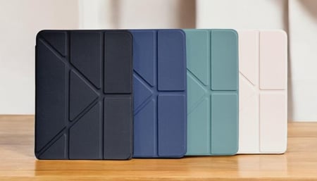 جراب حافظة فوليو للايباد خلفية شفافة