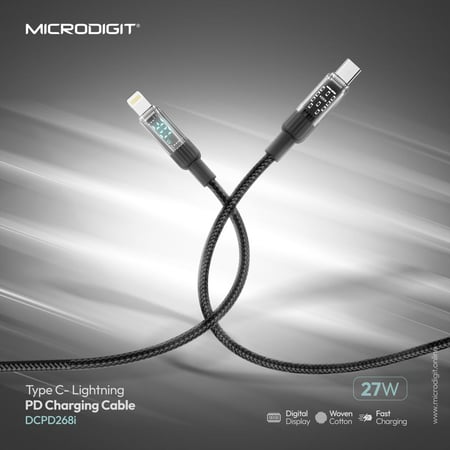 كابل Type C إلى Lightning - DCPD268i من Microdigit